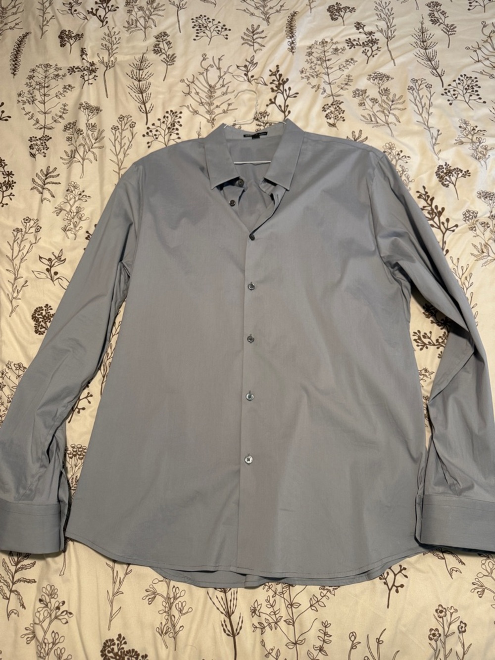 James Perse Matte Stretch Poplin Dress Shirt